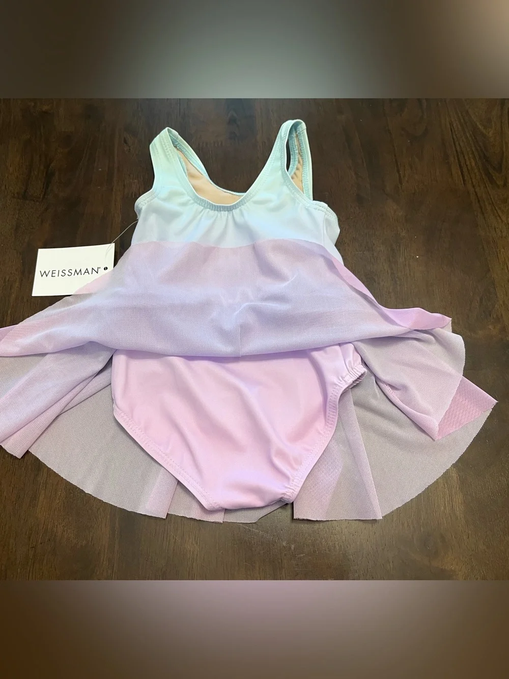 Weissman Sugar Ombre Tank Dress (Ballet Leotard with Skirt) - T